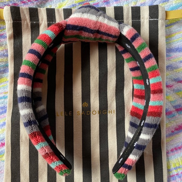 Lele Sadoughi Accessories - Lele Sadoughi striped Terry